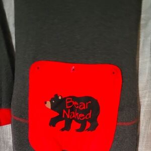 🌼3 for 30🌼Bear Naked Kids Fleece Onesie Pajamas L 12 Unisex FamJams